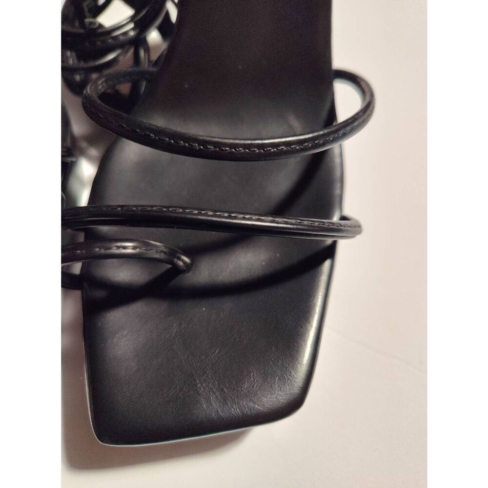 JEFFREY CAMPBELL BLACK PRIMADONNA STRAPPY HEEL 7.5 NEW NO BOX - Picture 4 of 11